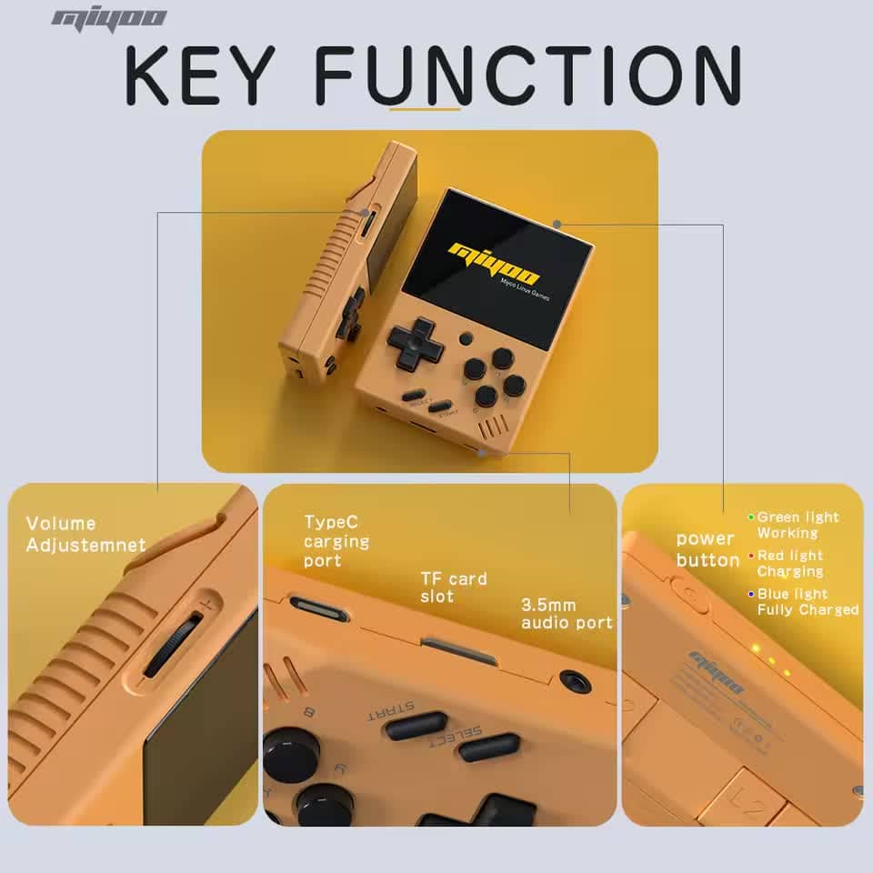 Портативна ретро ігрова консоль MIYOO Mini V4 з 2,8